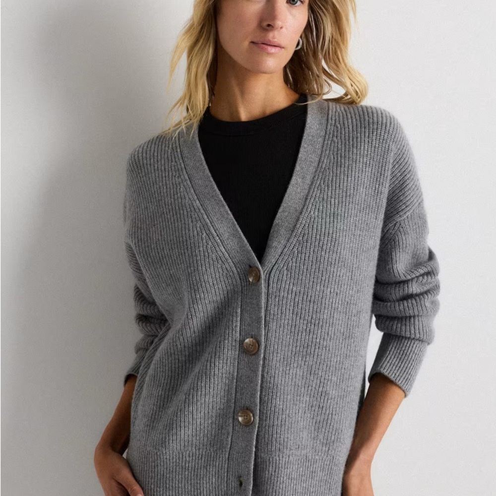 Quince Charcoal Women's Cardigan